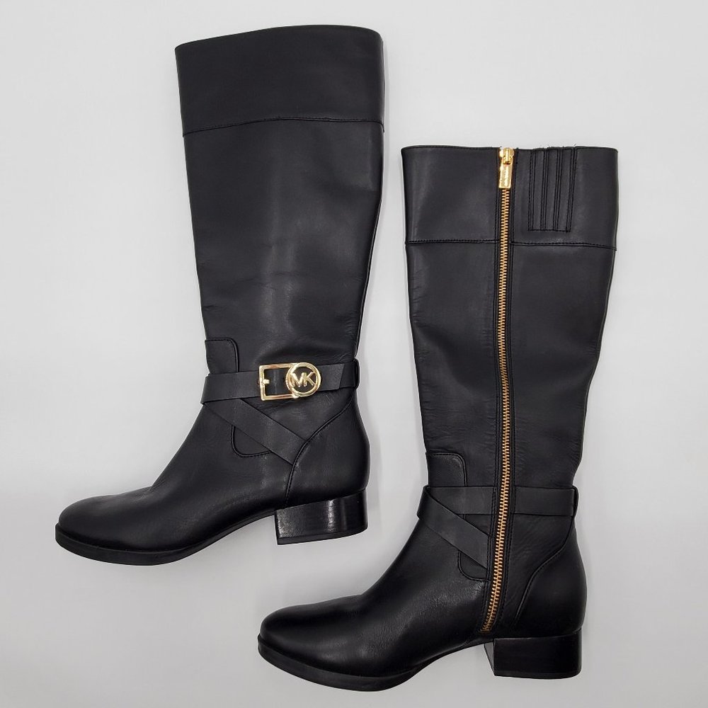 MICHAEL Michael Kors Tall Leather Riding Boots - Picture 6 of 16
